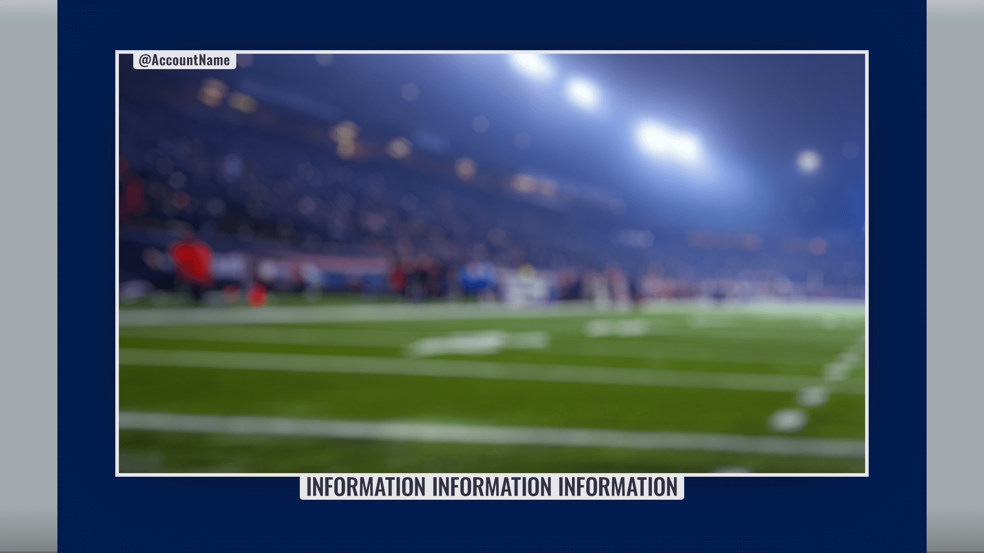 Fullscreen Picture In Picture Sports Graphic